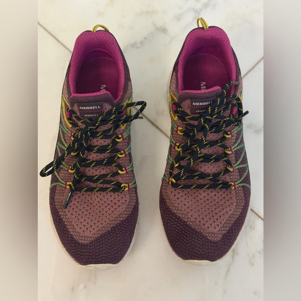 Merrell Bravada Women’s 8.5 Burgundy Hiking Outdoor Trail Running Shoes J135572 - Picture 3 of 10